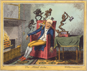 Mal di Testa - Cruikshank - The_Head_Ache - www.scuoladirespiro.org